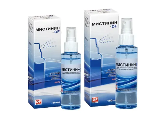 МИСТИНИН-DF спрей для наружного и местного применения 0,01%, 50 мл, 100 мл