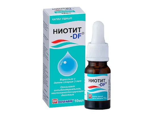 НИОТИТ-DF капли ушные, 10 мл