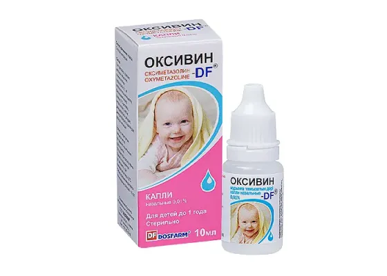 ОКСИВИН-DF Капли назальные для новорождённых 0,01%, 10 мл