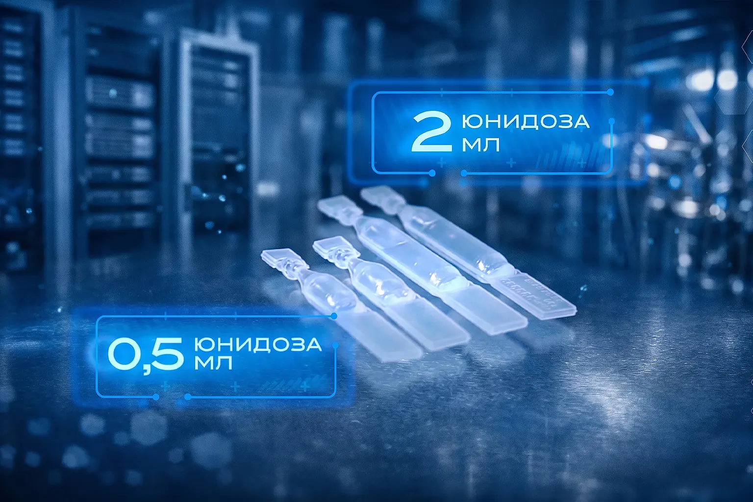 Unidoses Individual sterile doses for precise application.